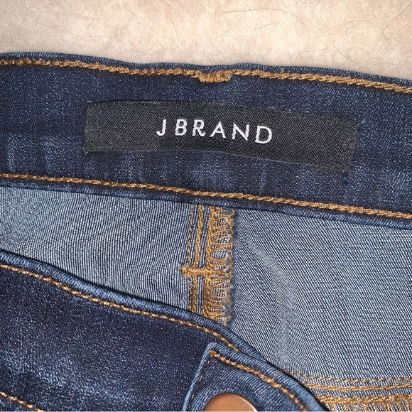 J Brand Maria Dark Wash High Rise Skinny Jean in Starless 29 - Picture 6 of 11